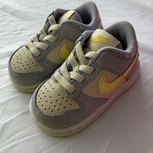 Nike Kids Shoes - Gray and Yellow